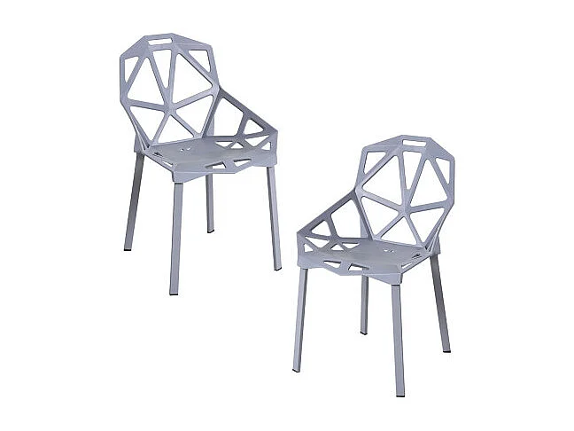 Packs Sillas Comedor - Pack 2 Sillas Omega - Gris oscuro