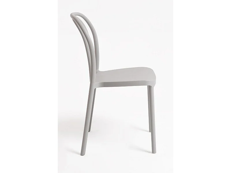 Sillas Jardín - Silla Woda - Gris claro