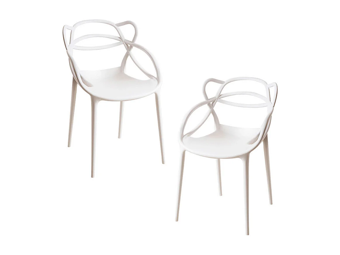 Packs Sillas Jardín - Pack 2 Sillas Droni - Blanco