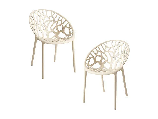 Packs Sillas Jardín - Pack 2 Sillas Nido - Beige