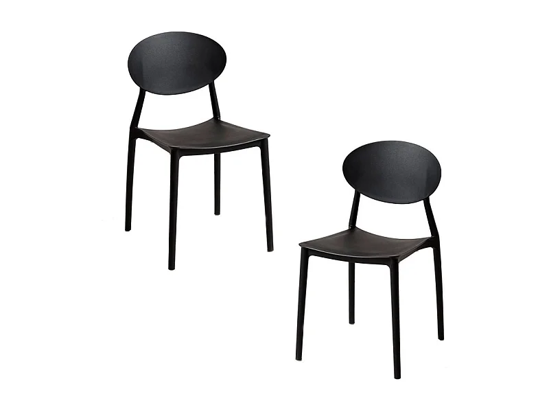 Packs Sillas Jardín - Pack 2 Sillas Bután - Negro