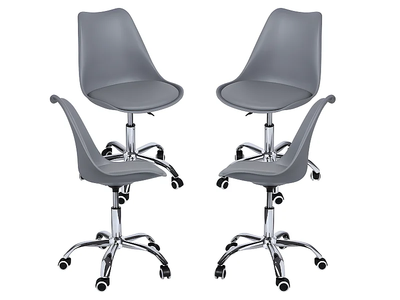 Packs Sillas - Pack 4 Sillas Neo - Gris oscuro