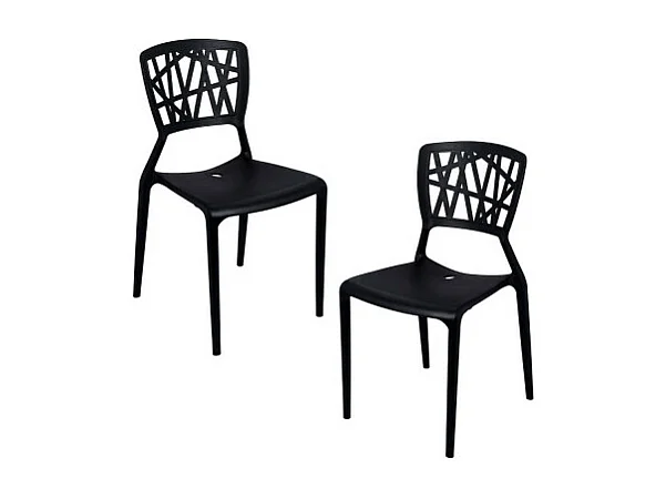 Packs Sillas Jardín - Pack 2 Sillas Delta - Negro