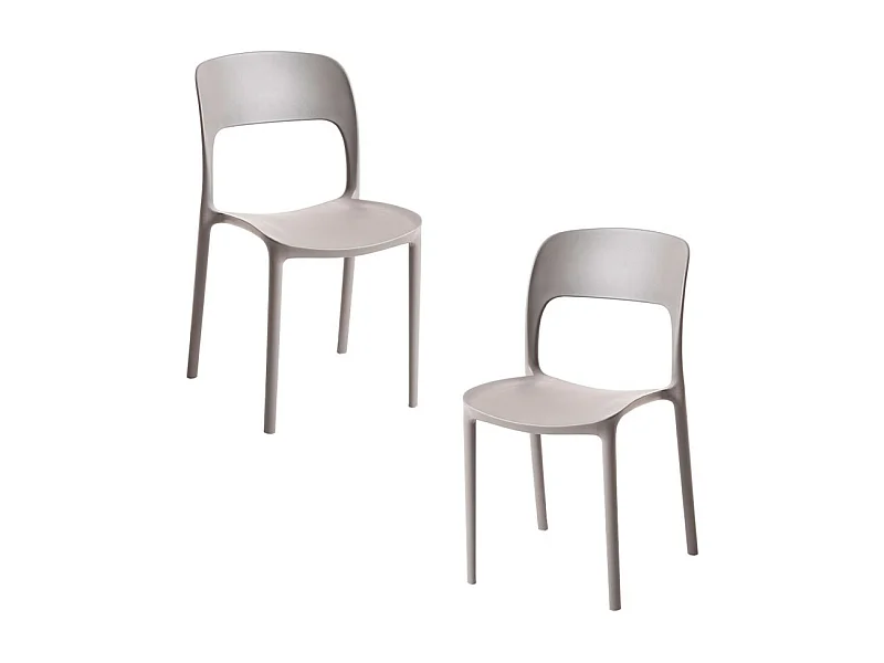 Packs Sillas Jardín - Pack 2 Sillas Inis - Gris