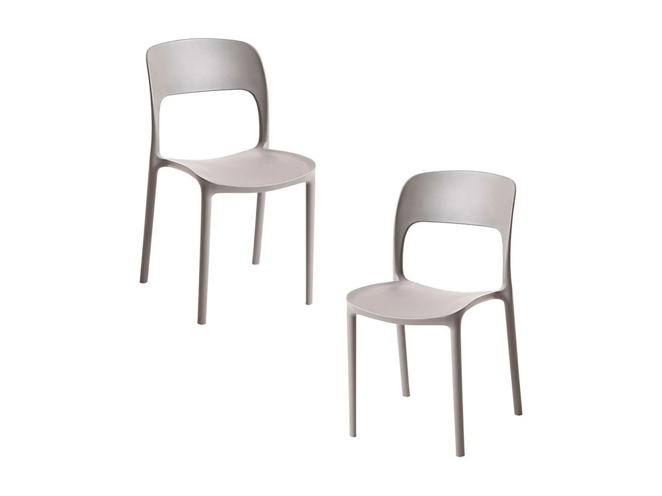 Packs Sillas Jardín - Pack 2 Sillas Inis - Gris