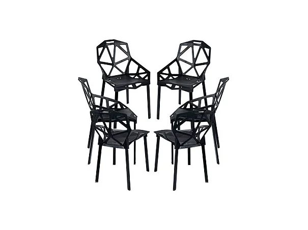 Packs Sillas Comedor - Pack 6 Sillas Omega - Negro