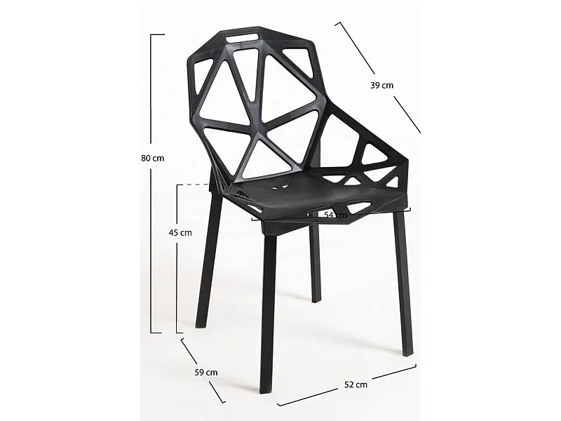 Packs Sillas Comedor - Pack 6 Sillas Omega - Negro