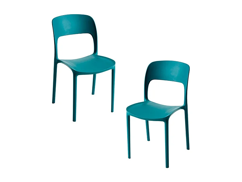 Packs Sillas Jardín - Pack 2 Sillas Inis - Verde azulado