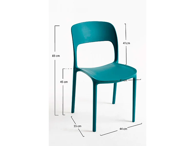 Packs Sillas Jardín - Pack 2 Sillas Inis - Verde azulado