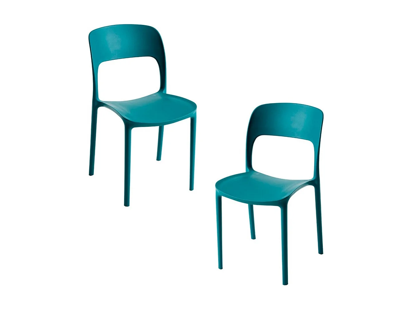 Packs Sillas Jardín - Pack 2 Sillas Inis - Verde azulado