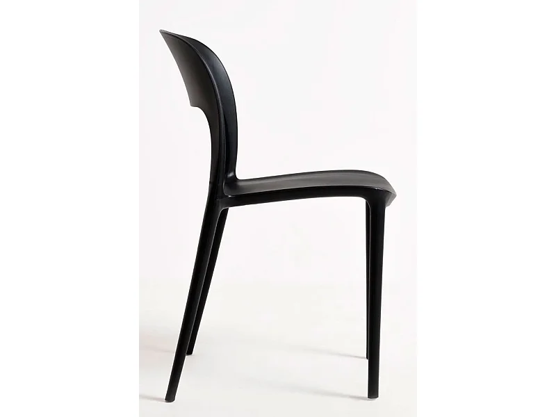 Packs Sillas Jardín - Pack 4 Sillas Inis - Negro