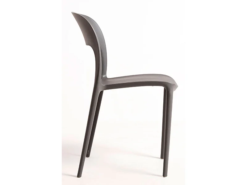 Packs Sillas Jardín - Pack 4 Sillas Inis - Gris oscuro