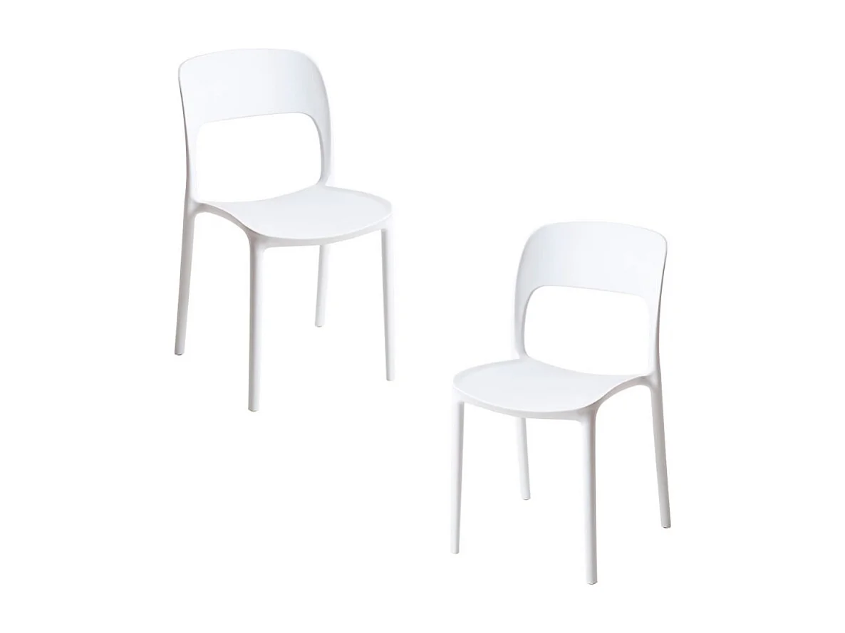Packs Sillas Jardín - Pack 2 Sillas Inis - Blanco