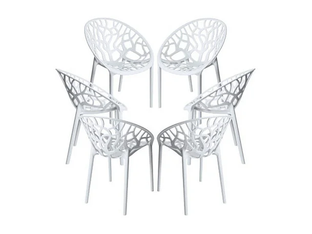 Packs Sillas Jardín - Pack 6 Sillas Nido - Blanco