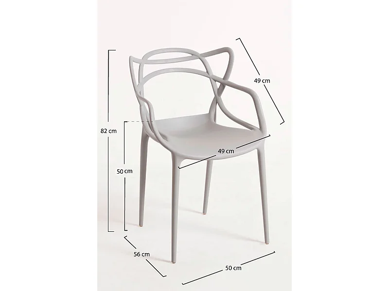 Packs Sillas Jardín - Pack 2 Sillas Korme - Gris