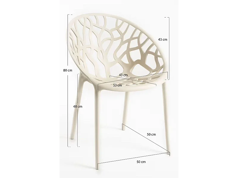 Packs Sillas Jardín - Pack 4 Sillas Nido - Beige