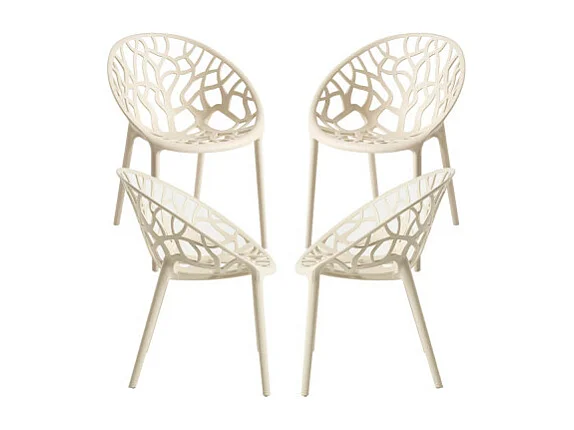 Packs Sillas Jardín - Pack 4 Sillas Nido - Beige