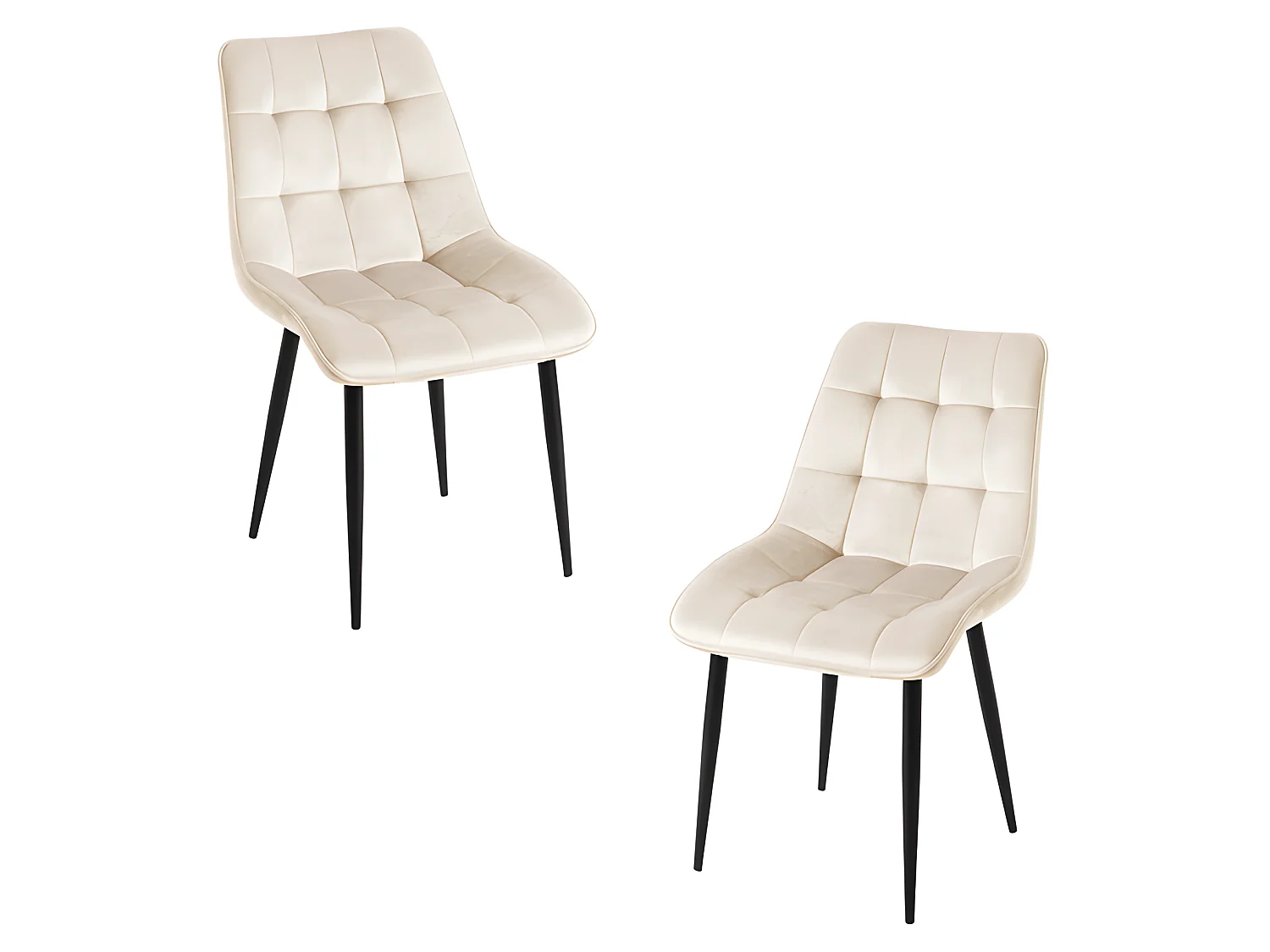 Packs Sillas Comedor - Pack 2 Sillas Cade Terciopelo - Beige