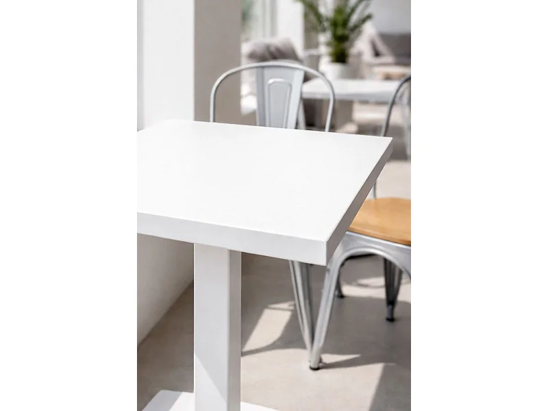 Mesas Bar - Mesa Kuat White 70 cm - Blanco