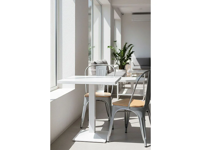 Mesas Bar - Mesa Kuat White 70 cm - Blanco