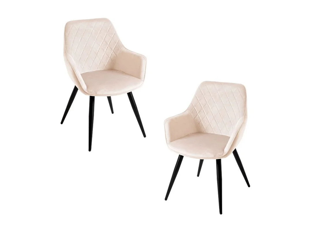 Packs Sillas Comedor - Pack 2 Sillas Kres Terciopelo - Beige