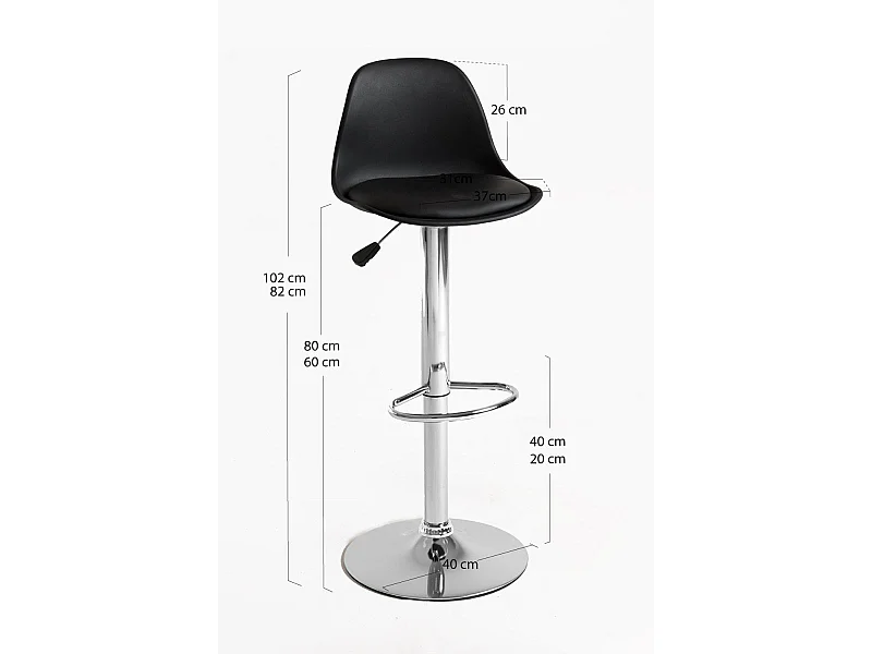 Taburetes Cocina - Taburete Tulipa - Negro