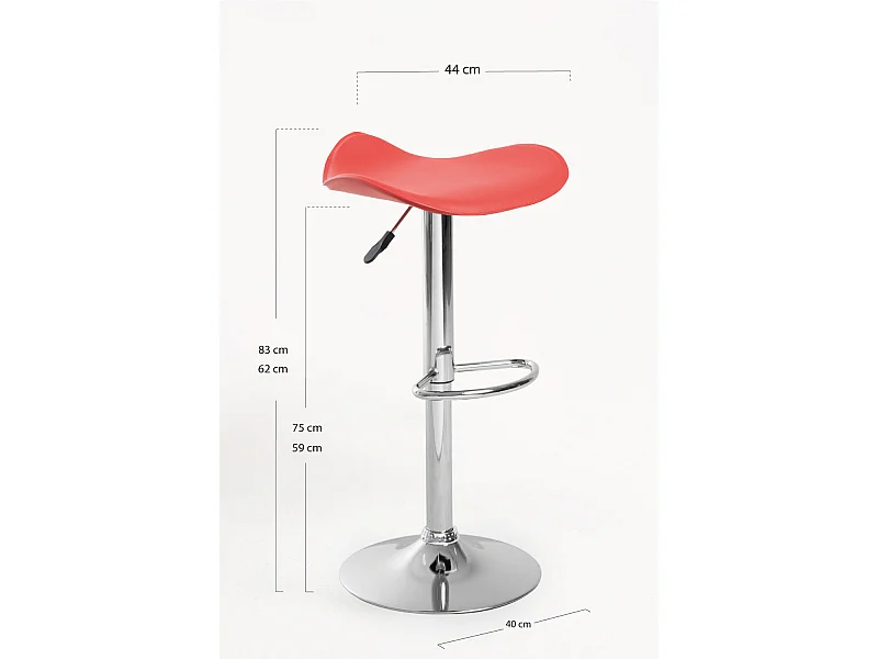 Taburetes Cocina - Taburete Rox - Rojo
