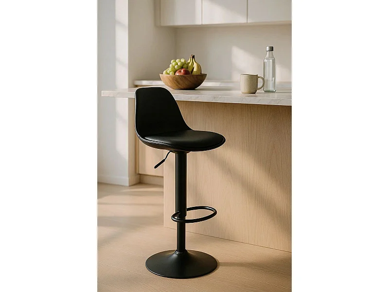 Taburetes Cocina - Taburete Tulipa Total - Negro