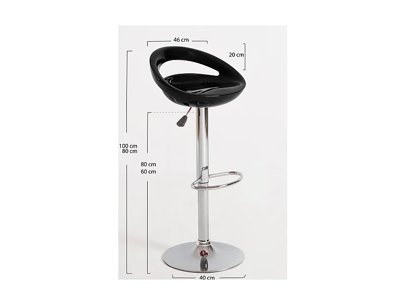 Taburetes Cocina - Taburete Onis Basic - Negro