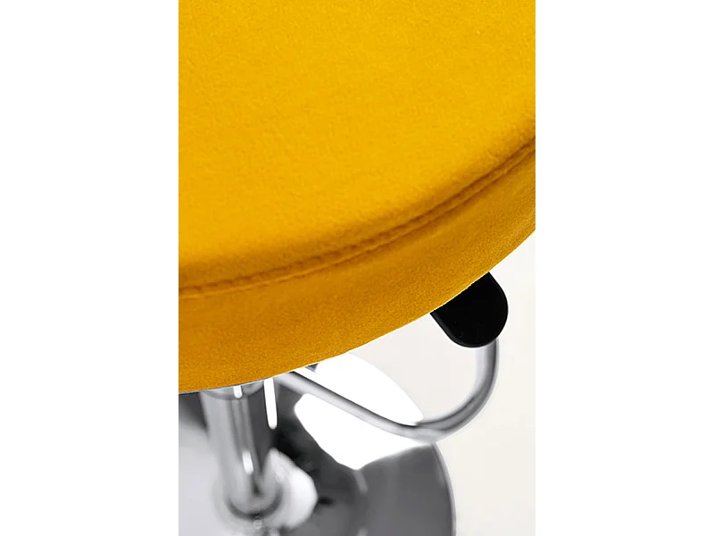 Taburetes Cocina - Taburete Kros Terciopelo - Amarillo