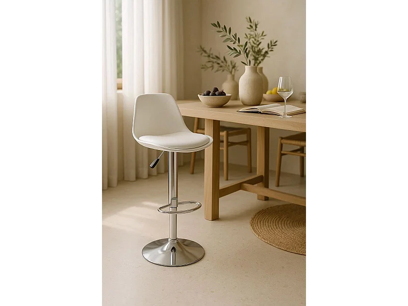 Taburetes Cocina - Taburete Tulipa - Blanco