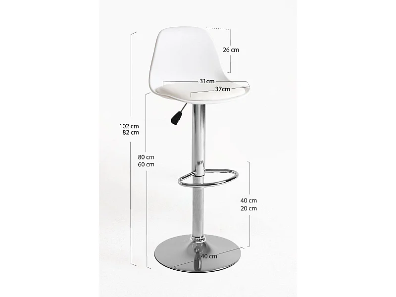 Taburetes Cocina - Taburete Tulipa - Blanco