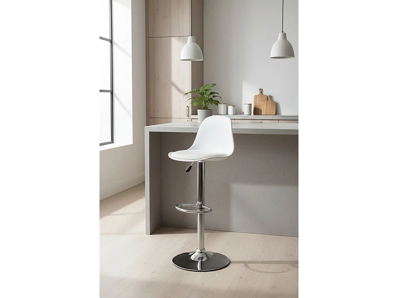 Taburetes Cocina - Taburete Tulipa - Blanco