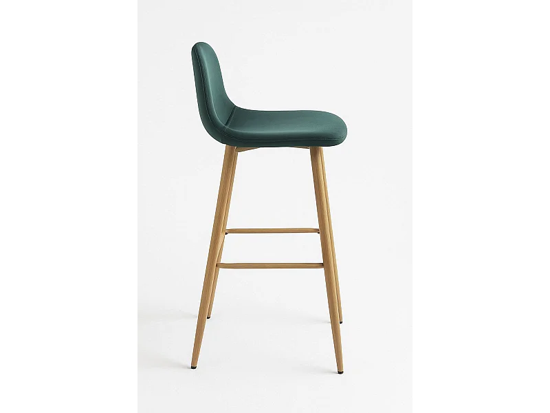 Taburetes Cocina - Taburete Teok Terciopelo - Verde