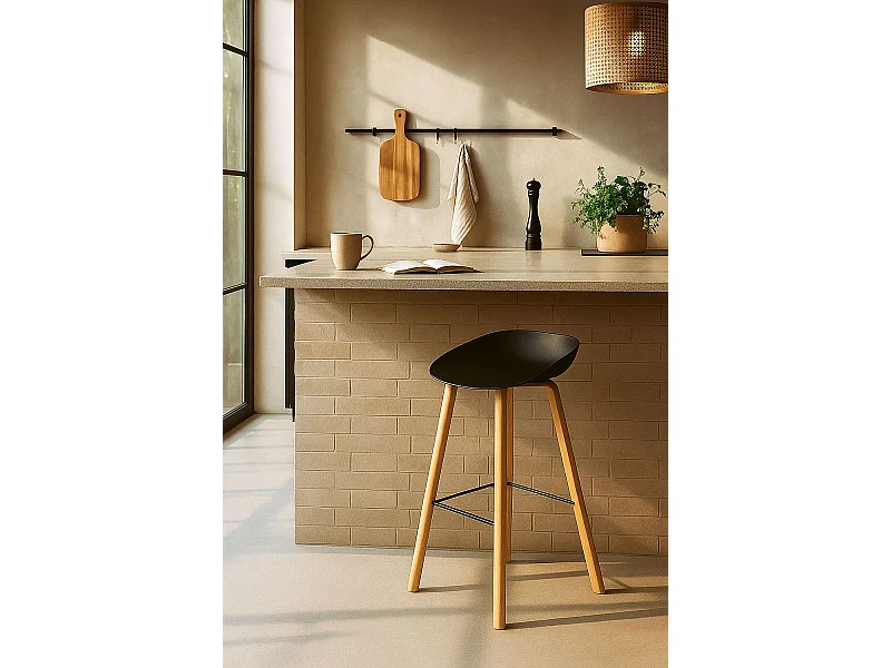 Taburetes Cocina - Taburete Tolbi - Negro