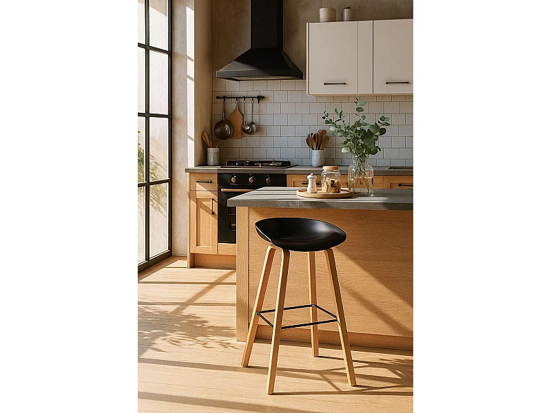 Taburetes Cocina - Taburete Tolbi - Negro