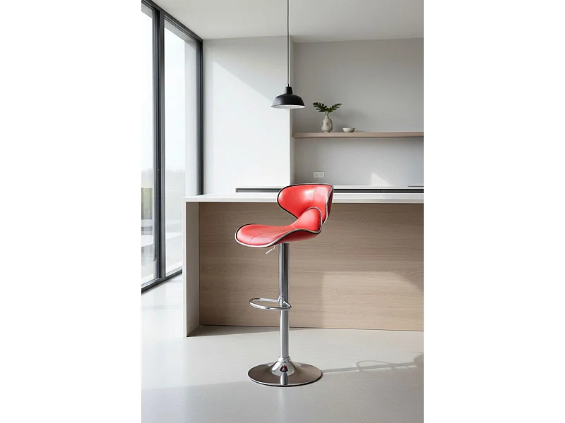 Taburetes Cocina - Taburete Lester - Rojo