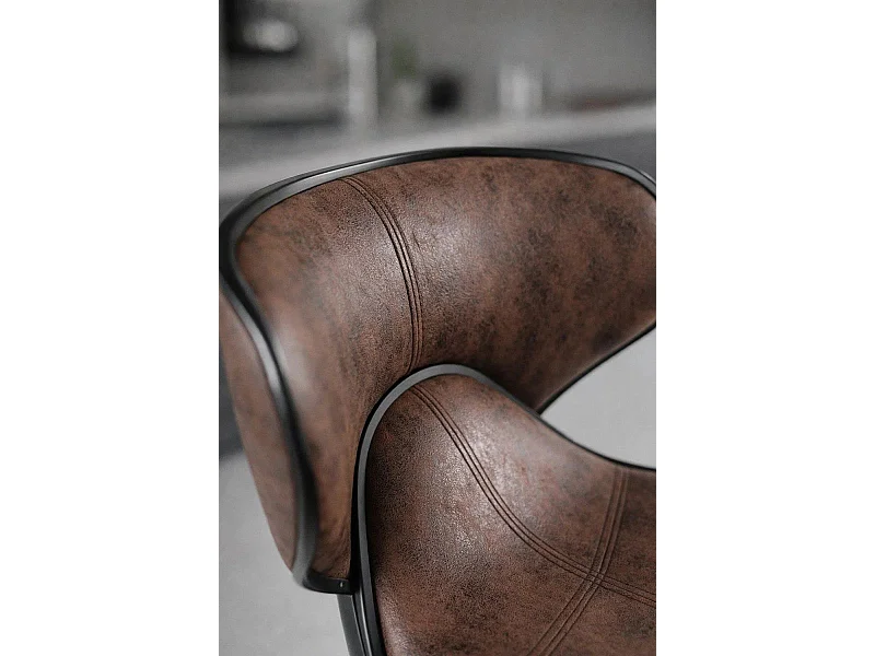 Taburetes Cocina - Taburete Lester Black - Marrón