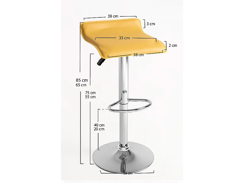 Taburetes Cocina - Taburete Tim - Amarillo