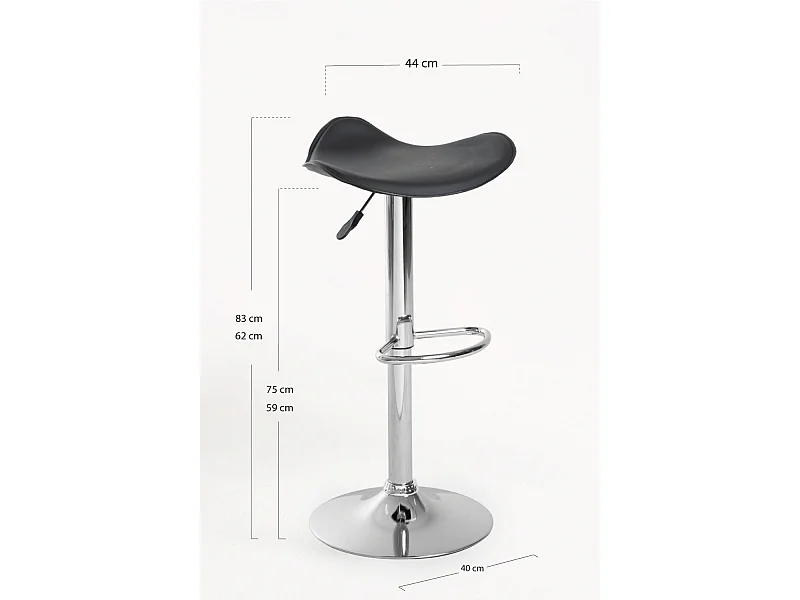 Taburetes Cocina - Taburete Rox - Negro