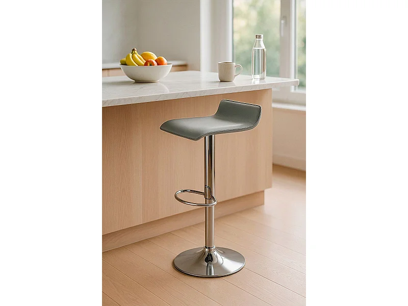 Taburetes Cocina - Taburete Tim - Gris claro