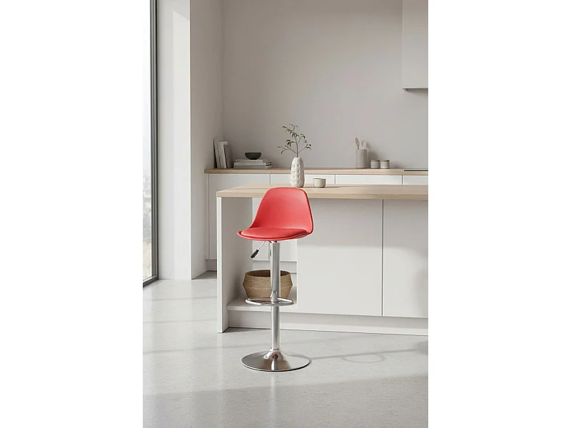 Taburetes Cocina - Taburete Tulipa - Rojo