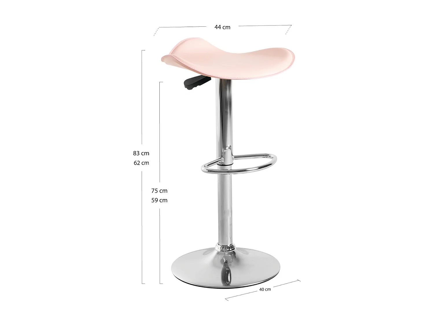 Taburetes Cocina - Taburete Rox - Rosa