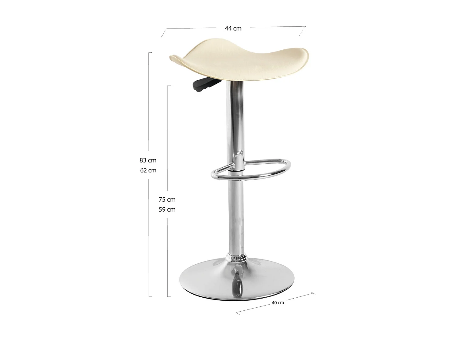 Taburetes Cocina - Taburete Rox - Beige