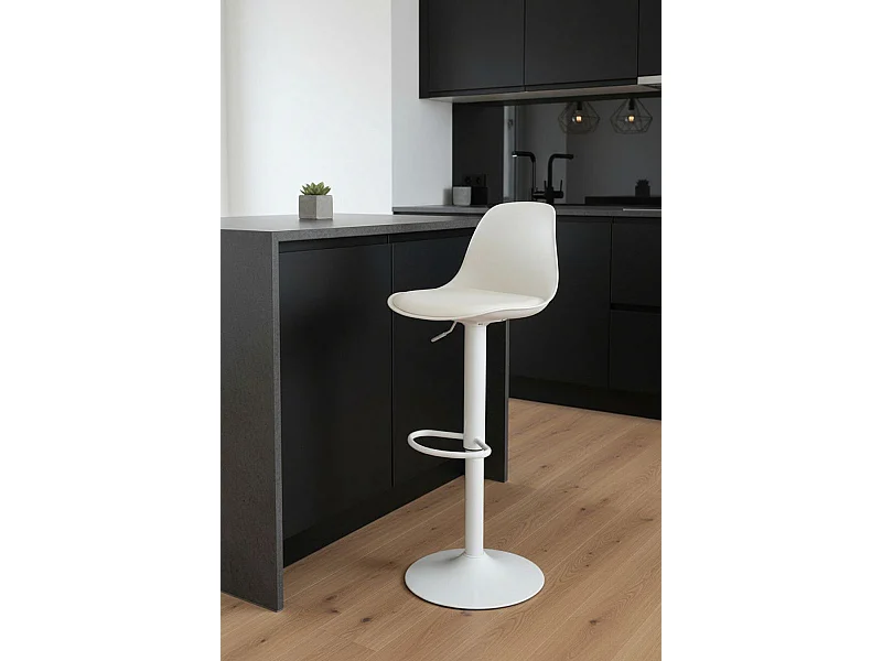 Taburetes Cocina - Taburete Tulipa Total - Blanco