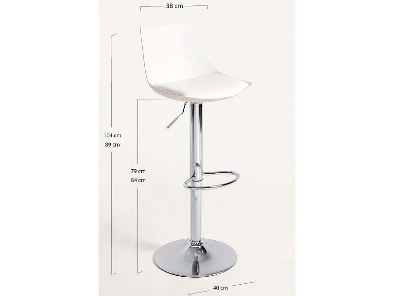 Taburetes Cocina - Taburete Nery - Blanco