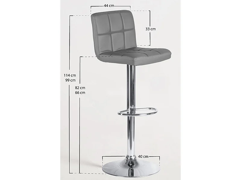 Taburetes Cocina - Taburete Casper - Gris oscuro