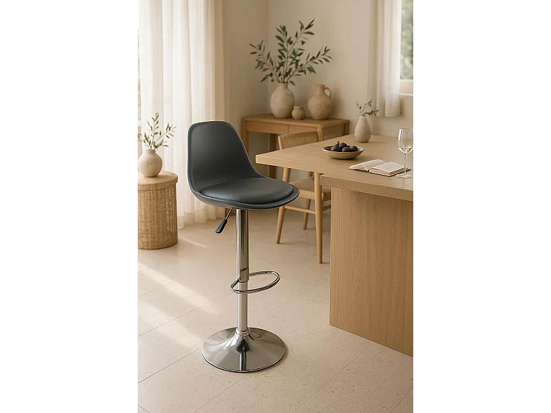 Taburetes Cocina - Taburete Tulipa - Gris oscuro