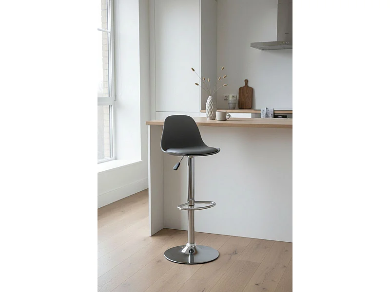 Taburetes Cocina - Taburete Tulipa - Gris oscuro