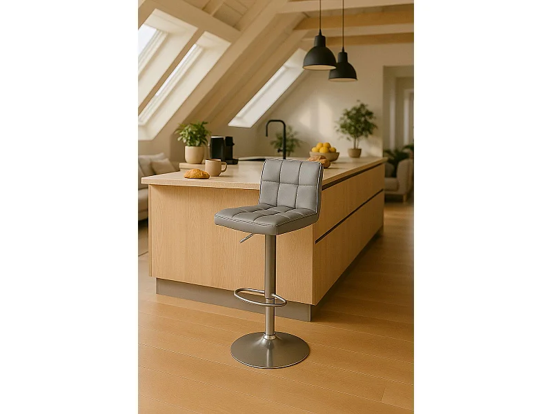 Taburetes Cocina - Taburete Casper - Gris claro